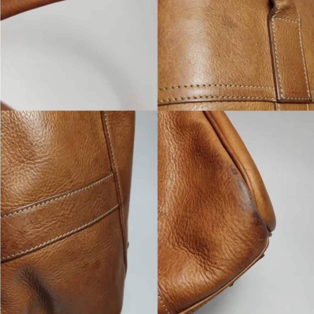 Authentic Mulberry Tan Leather Bag with Gold Accent - Picture 15 of 17